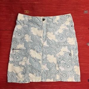 Eddie Bauer Flowered Skirt